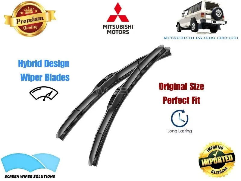 Mitsubishi Pajero 1982-1991 Aero Design Soft Wiper Blade set - Premium Quality Image-1