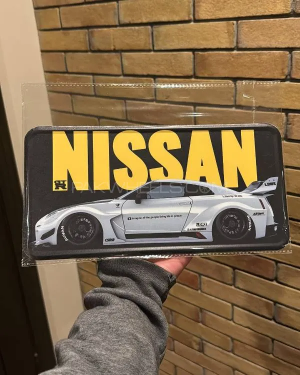 Nissan GTR Metal Licence Plate Image-1