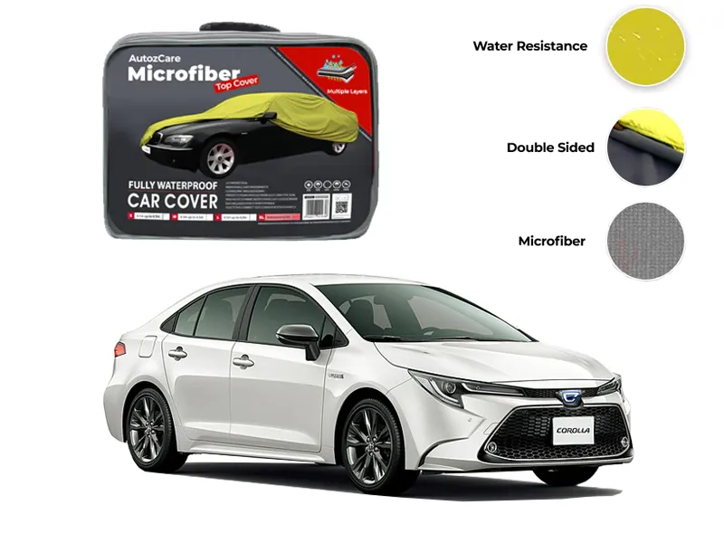 Toyota Corolla Hybrid Microfiber Car Top Cover - Model 2018-2025 Image-1
