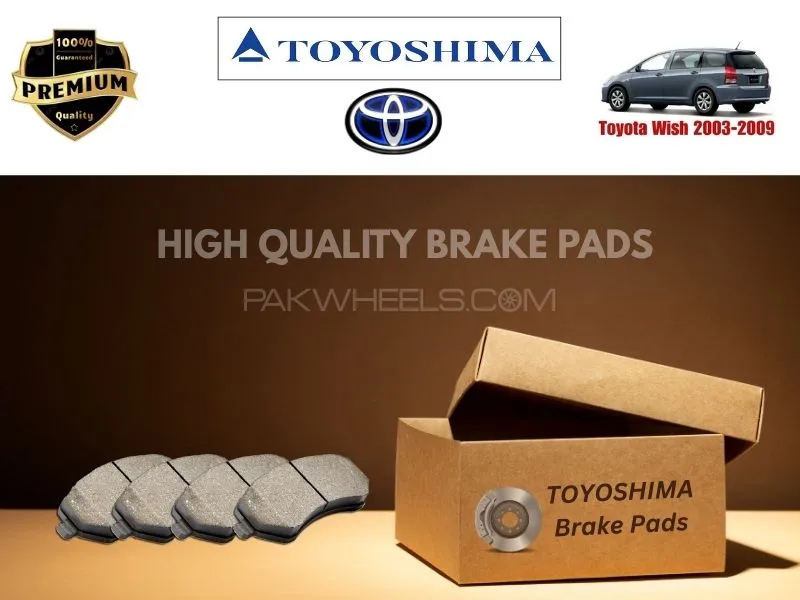  Toyota Wish 2003-2009 Toyoshima Front Brake Pads - High Quality Image-1