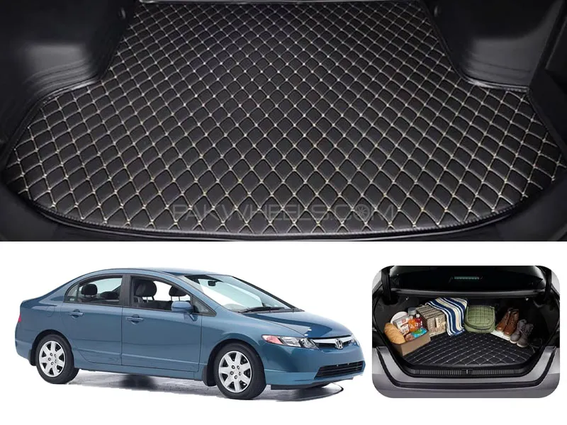Honda Civic 7D Trunk Mat ( Flat Style ) - Model 2002-2005 Image-1