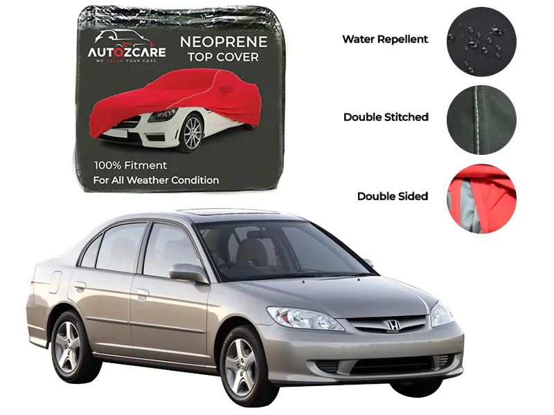 Honda Civic Neoprene Top Cover - Model 2002-2005 Image-1