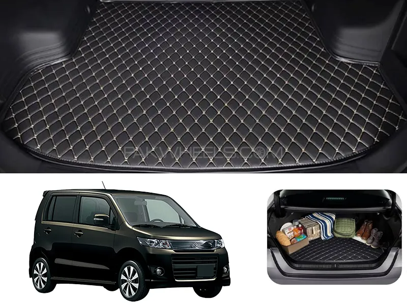 Suzuki Wagon R Stingray 7D Custom Car Trunk Mat - Model 2012-2018 Image-1