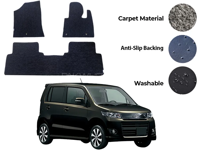 Suzuki Wagon R Stingray Genuine Fitting Carpet Floor Mat 2PCS - Model 2012-2018 Image-1