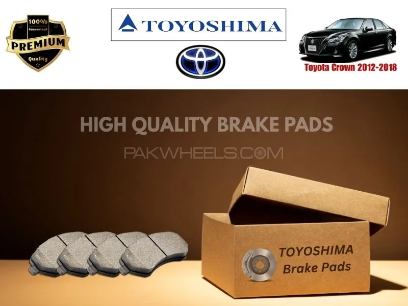 Toyota Crown 2012-2018 Toyoshima Front Brake Pads - High Quality Image-1