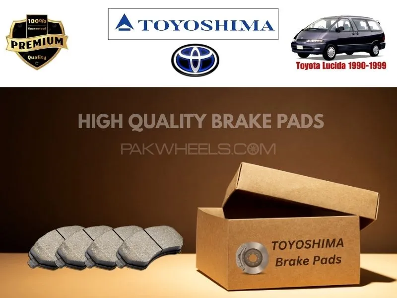 Toyota Lucida 1990-1999 Toyoshima Front Brake Pads - High Quality Image-1