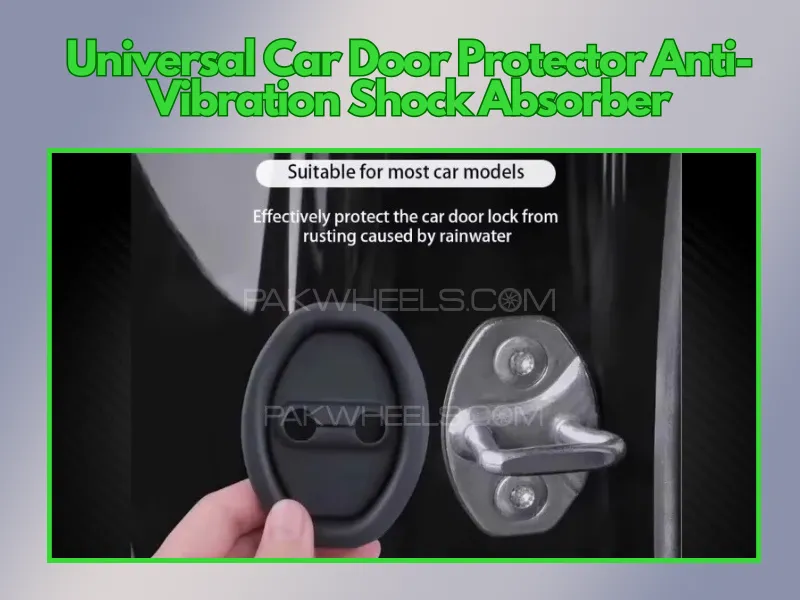 Universal Car Door Protector Anti-Vibration Shock Absorber [ 4 Pcs ] Image-1
