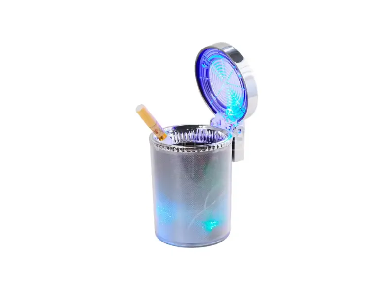 Portable Car Ashtray with LED Lights | Air Vent Mounted Colorful Ashtray | Universal Fit Image-1