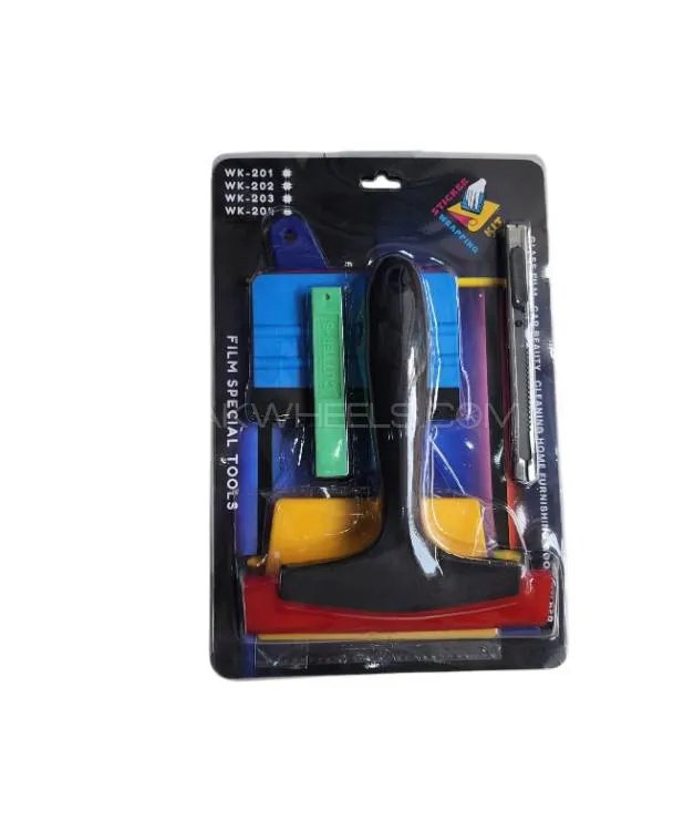 Wrapping Tool Kit Sticker Wrap Kit 6pcs Wrap Kit With Red Black Wiper Image-1