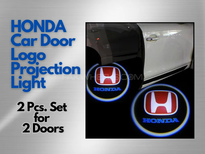 HONDA Car Door Logo Projection Light 2 Pcs. Image-1