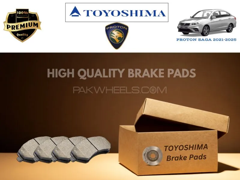 Proton Saga 2021-2025 Toyoshima Front Brake Pads - High Quality Image-1