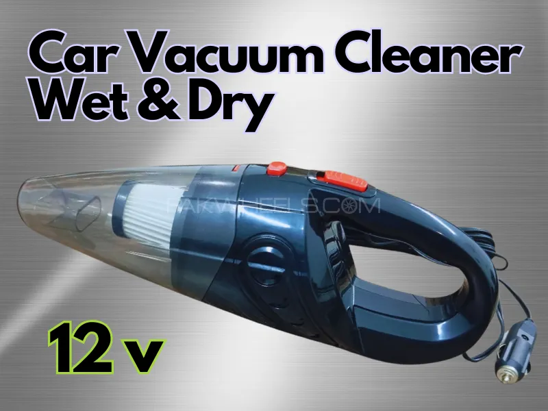 Wet & Dry Car Vacuum Cleaner - Remove Dust | Portable Handheld | Interior Cleaning Gadget Image-1