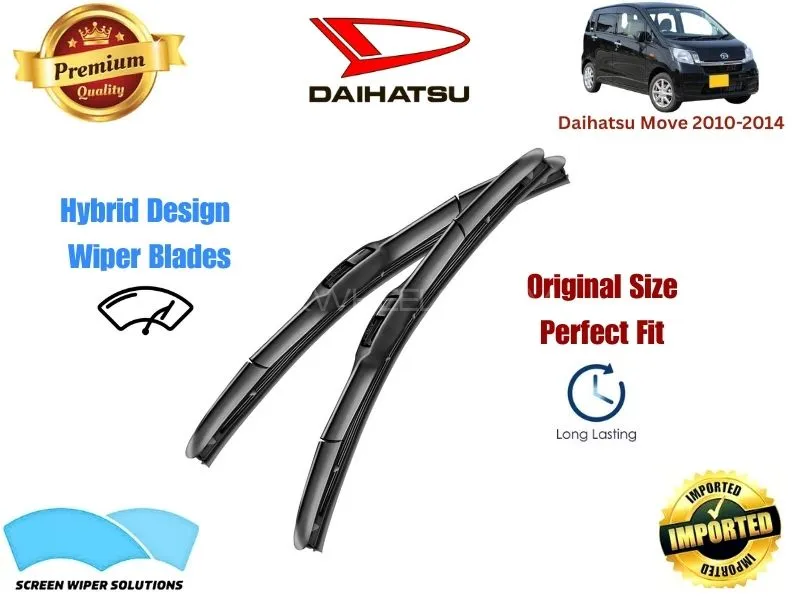  Daihatsu Move 2010-2014 Aero Design Soft Wiper Blade set - Premium Quality Image-1