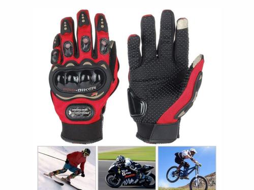 Racing/Riding Protective Full Finger Gloves – Red & Black Racing/Riding Protective Full Finger Gloves – Red & Black