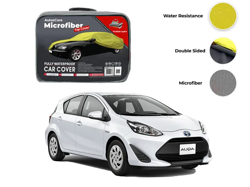 Toyota Aqua Microfiber Car Top Cover - Model 2012-2021 Image-1