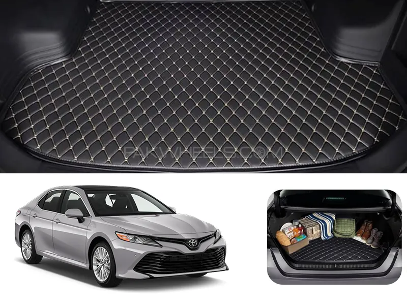 Toyota Camry 7D Custom Car Trunk Mat - Model 2018-2025 Image-1
