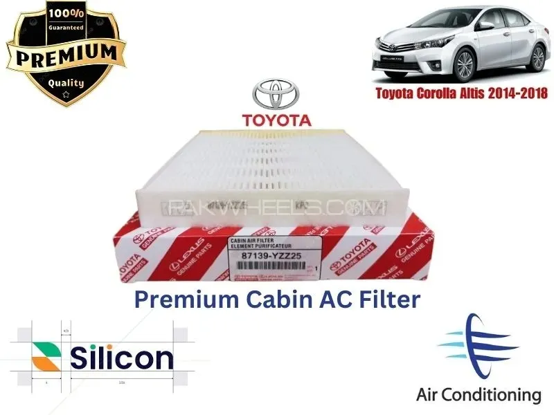 Toyota Corolla Altis 2014-2018 Premium Quality Cabin Filter - Imported Image-1