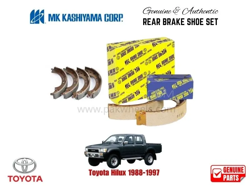 Toyota Hilux 1988-1997 MK Japan Rear Brake Shoe Set Image-1