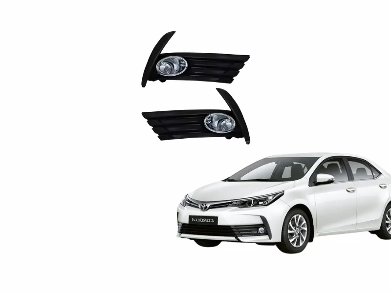 H-Zone TY-4395 Fog Lamp Plastic Cover – Black | Corolla 2017–2018 Image-1