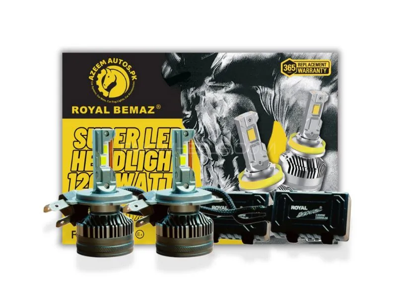 Royal Bemaz Car Led Kit 1200 Watts H4 - 1 Year Warranty Image-1