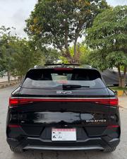 BYD ATTO 3 ADVANCE ZERO METER (49KWH)
Model 2025 || Registered 2025
Zero Meter
300 km 
Black Color
Black Interior
Radar
Push Start
Lane Assist
Cruise Control
DRL's
Panoramic Roof
Auto Led Projector Headlamp 
Range Upto 420km (150KW)
Power Boot
15.6 Rotating Display with Apple Carplay & Android Auto
Multimedia Steering wheel 
Auto Retractable Mirror 
Parking Sensors 
Collision Assist Monitor
Electric powered Seats (Front)
Drive Mode (Eco,Normal,Sports)
And Many More Options  
See to Believe
EXCHANGE POSSIBLE WITH ANY CAR

For inspection
Available at SUPREME CARS
Plot # 151/F,Under Imam heights,Shop no.1&2, Main Khalid Bin Walid Rd, Karachi, Sindh 75400

|  Premium Cars  |  Best Prices  |  Optimum Performance | 
#supremecarsgang