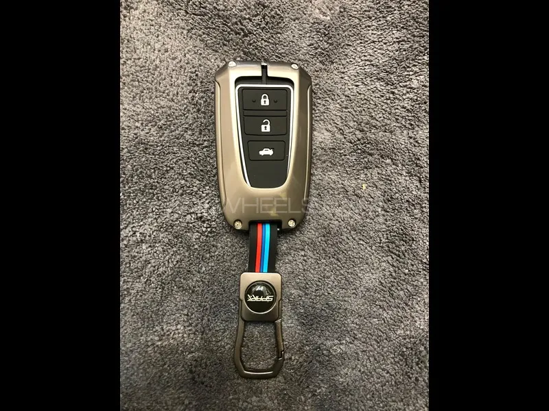 Toyota Yaris 1.5 Remote Key Cover in Metal BMW Style Image-1