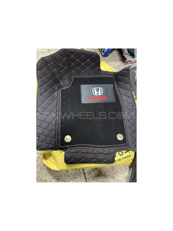  9D  Mat Civic 2018 Honda Black  + Red Stich /Black Grass 03 Pcs / Set Standard Quality (China) Image-1