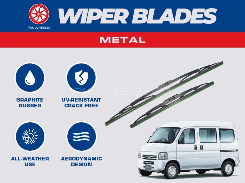 PakWheels Metal Wiper Blades For Honda Acty Image-1