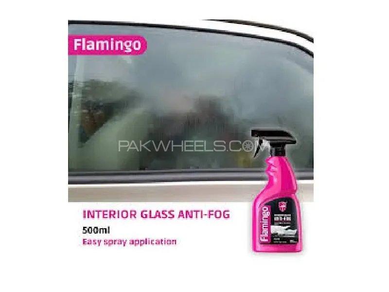 Flamingo Interior Glass Anti-Fog Spray 500ml – Long-Lasting Anti-Fog Treatment for Car Windows, Mirr Image-1