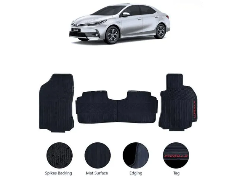 TOYOTA COROLLA (2014 Onwards) Latex Rubber Floor Mats Image-1