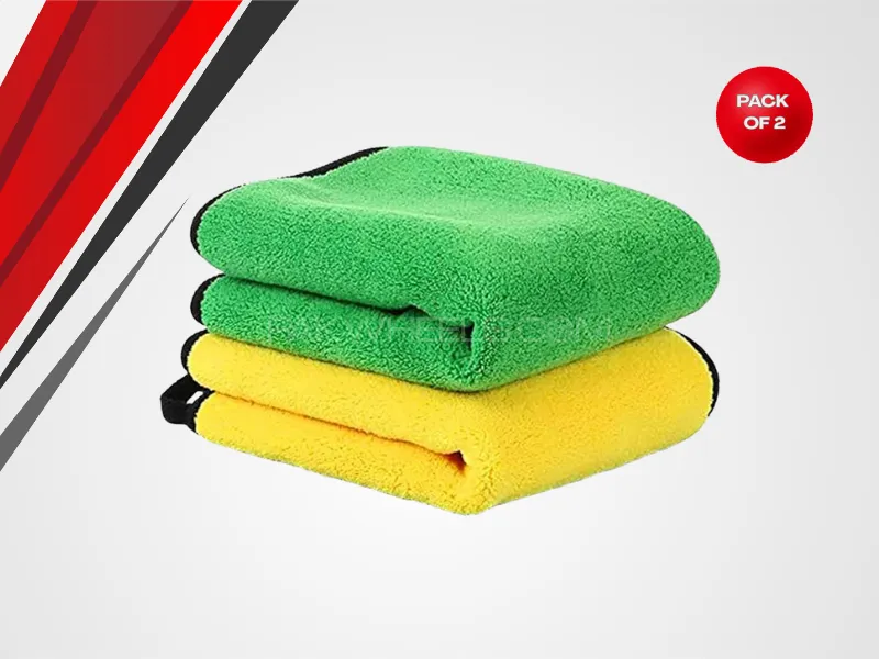 Microfiber Towel 800GSM – Pack of 2 (Ultra-Thick Premium Detailing Cloths) Image-1