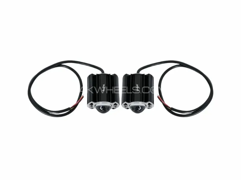 PAIR – Single Lens LED Spotlights – Compact Driving & Fog Lights for Bikes and Cars Image-1