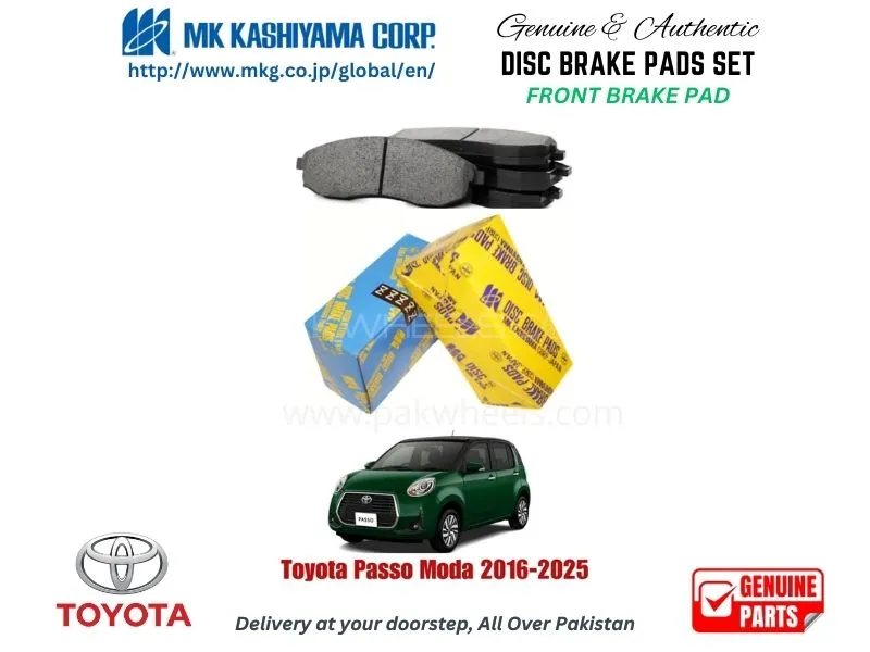 Toyota Passo Moda 2016-2025 FRONT BRAKE PADS MK JAPAN Image-1