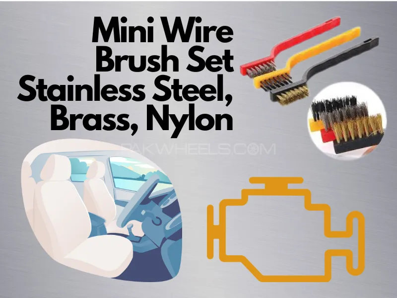 Mini Wire Brush Set Stainless | Steel, Brass, Nylon Cleaning Brush | Paint Rust Remover [3pcs 170mm] Image-1