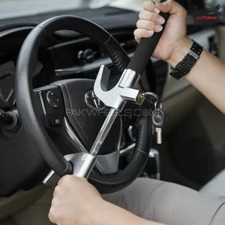 Premium Car  Steering Lock Image-1