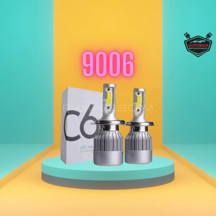 C6 LED Headlight Bulbs 9006 (HB4) 36W 3800LM Image-1
