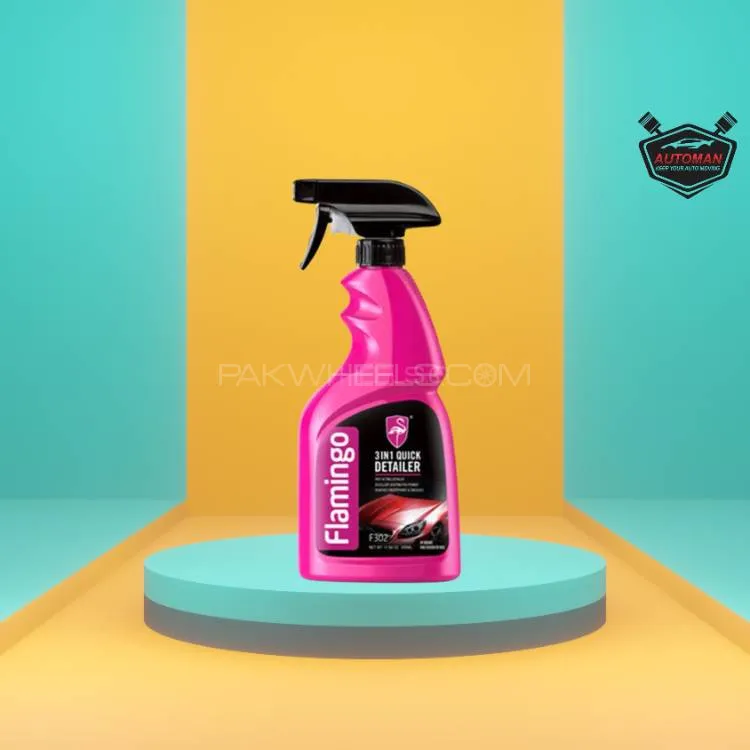 Flamingo 3-in-1 Quick Detailer – Clean, Shine & Protect in One Step! Image-1