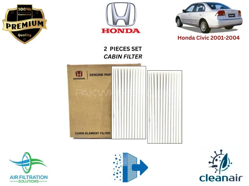 Honda Civic 2001-2004 Premium Quality Cabin Filter - Imported Image-1