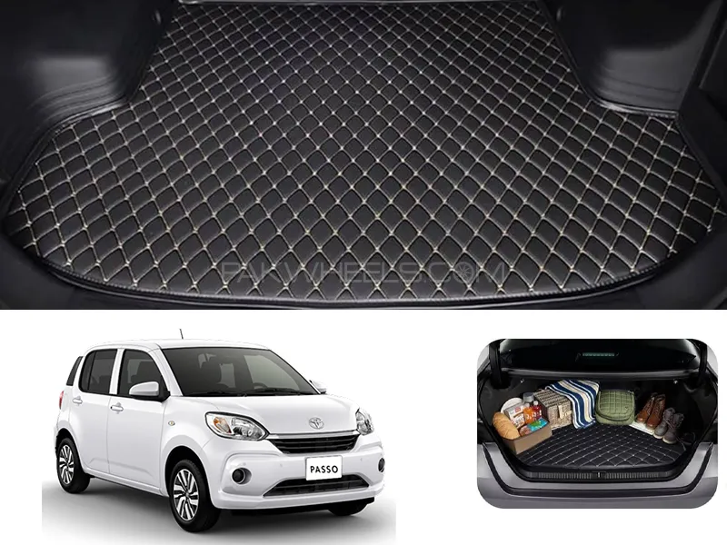 Toyota Passo 7D Custom Car Trunk Mat - Model 2017-2025 Image-1