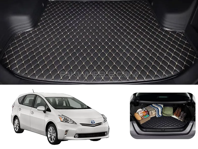 Toyota Prius 7D Custom Car Trunk Mat - Model 2009-2015 Image-1