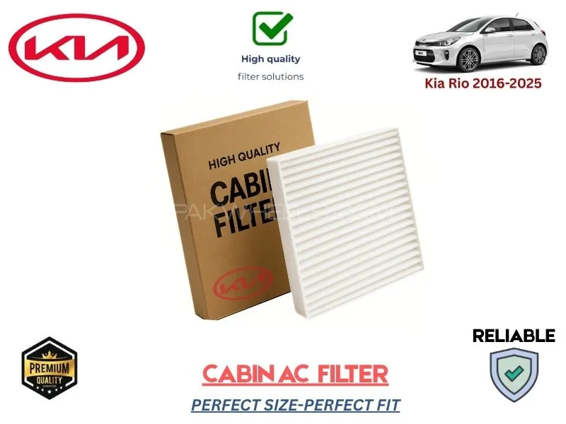 KIA Rio 2016-2025 HIGH QUALITY CABIN FILTER Image-1