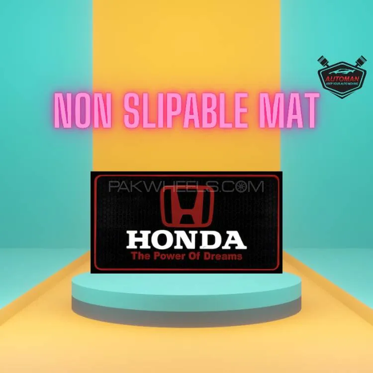"Premium Non-Slip Rubber Dashboard Mat for Honda – Secure Fit, Anti-Slip Protection" Image-1