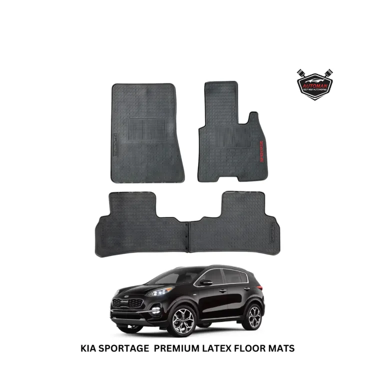 Premium Latex Rubber Floor Mats for KIA Sportage (2019-2024) – Durable & Custom Fit Image-1