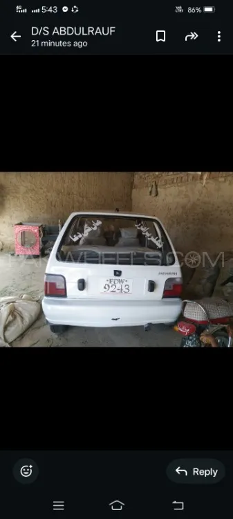 Suzuki Mehran 2000 for Sale in Faisalabad Image-1
