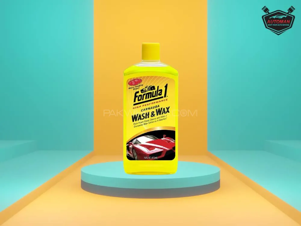 Formula 1 Carnauba Wash and Wax Shampoo, Packaging Size: 473 ml Image-1