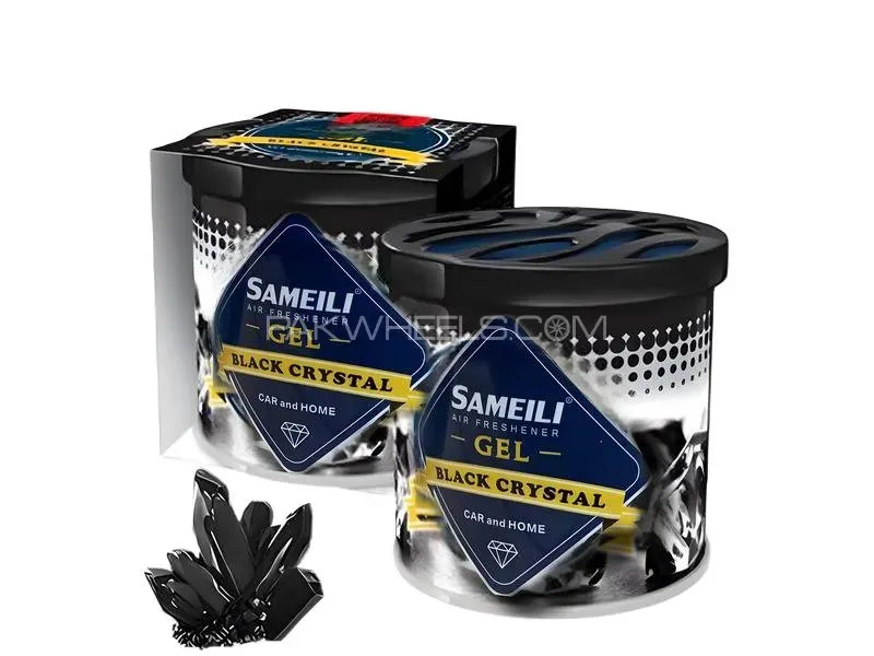 Black Crystal Car Air Freshner 140gm - Black Crsystal Gel 14 Image-1