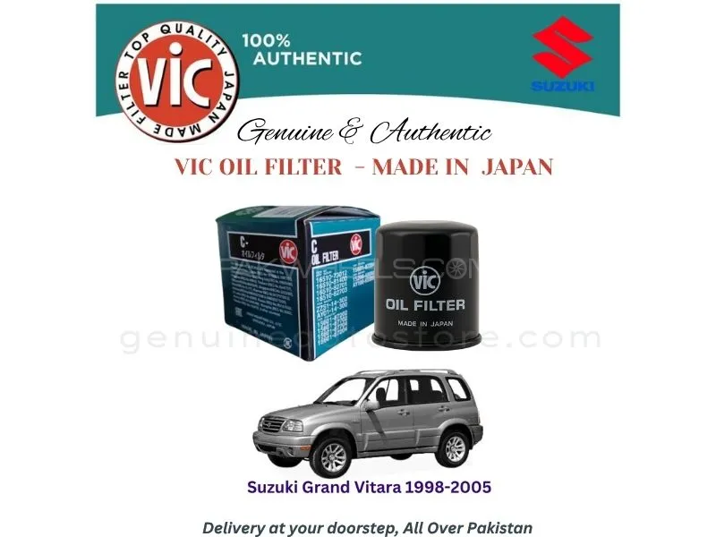 Suzuki Grand Vitara 1998-2005 VIC OIL FILTER - MADE IN JAPAN Image-1