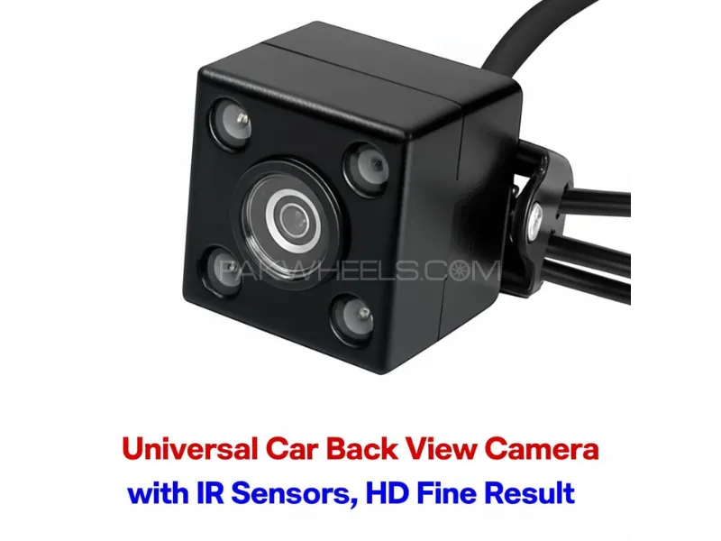 Universal Car Back View Camera with IR Sensors - HD Fine Results Image-1