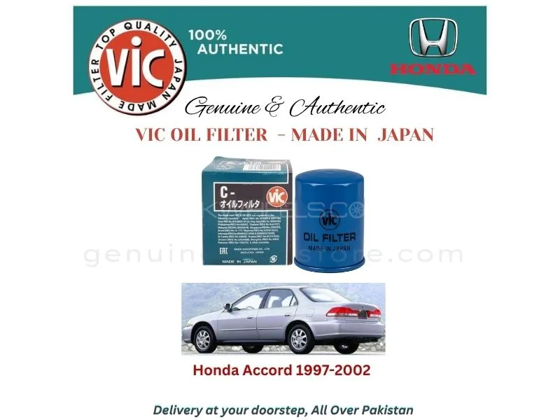 Honda Accord 1997-2002 VIC OIL FILTER - MADE IN JAPAN Image-1
