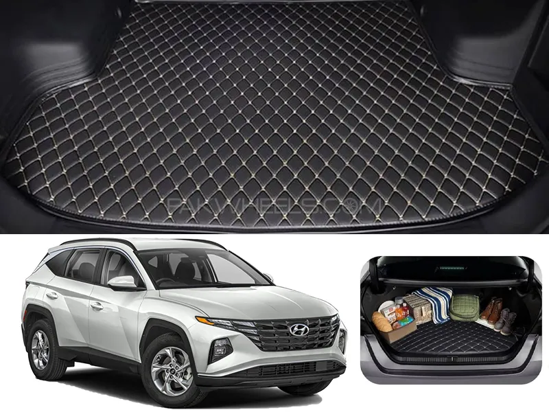 Hyundai Tucson 7D Custom Car Trunk Mat - Model 2020-2024 Image-1